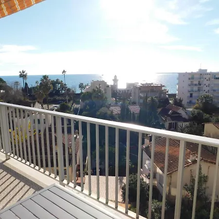 Studio Le Drakkar, Climatise, Vue Mer, Parking Prive Антиб