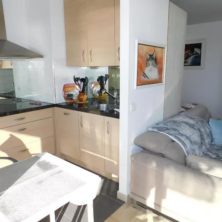 Studio Le Drakkar, Climatise, Vue Mer, Parking Prive Антиб